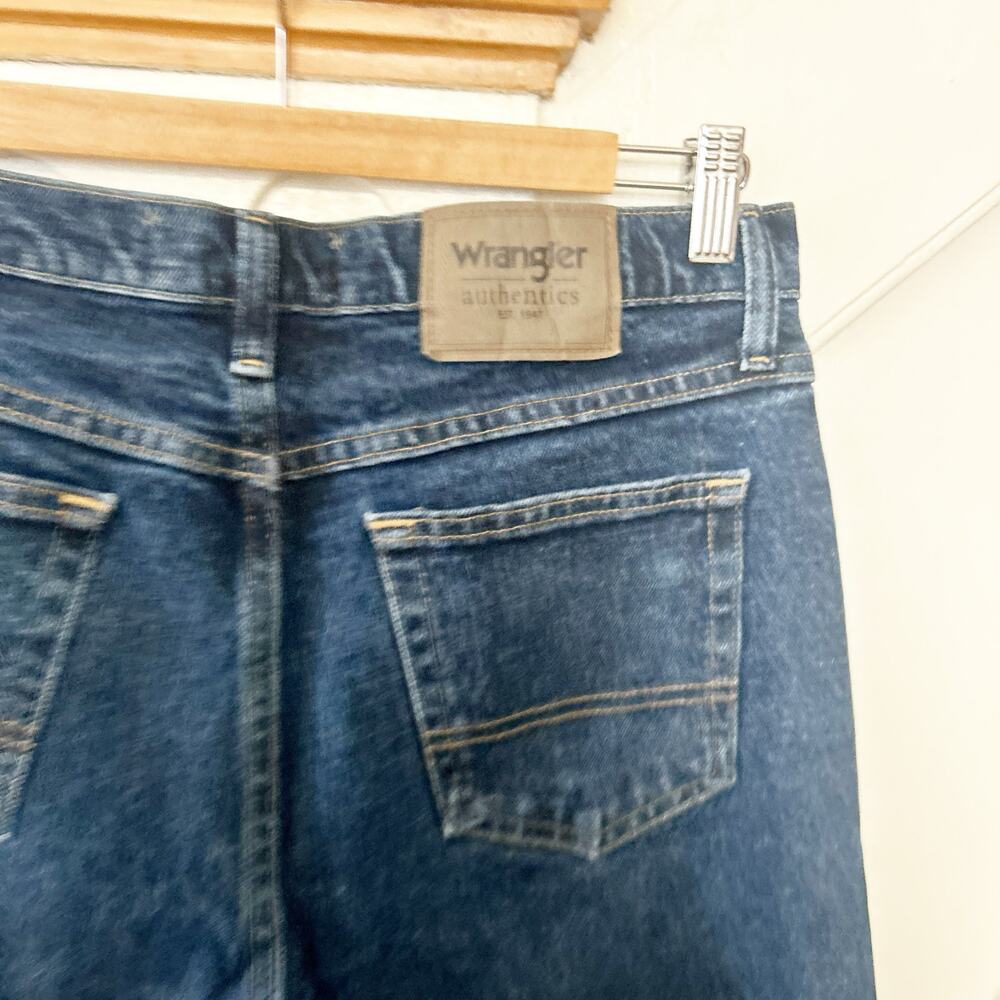 Wrangler Authentics Mens Regular Fit Flex Jean Dark Wash Denim Size 31x30 - Picture 6 of 7